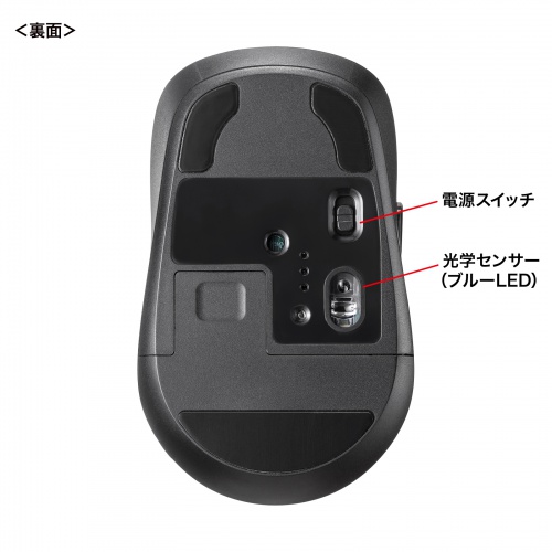 MA-WBS530BK / 静音ワイヤレスマウス（チルトホイール・高速スクロール）