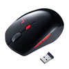MA-WBTBL193BKR 静音ワイヤレスブルーLEDコンボマウス(ブラック×レッド) MA-WBTBL193BKR / 静音ワイヤレスブルーLEDコンボマウス(ブラック×レッド)