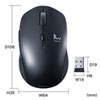MA-WBTBL193BK 静音ワイヤレスブルーLEDコンボマウス(ブラック) MA-WBTBL193BK / 静音ワイヤレスブルーLEDコンボマウス(ブラック)