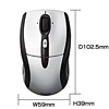 MA-WH105S 2.4Gワイヤレスオプティカルマウス(シルバー) MA-WH105S / 2.4Gワイヤレスオプティカルマウス(シルバー)