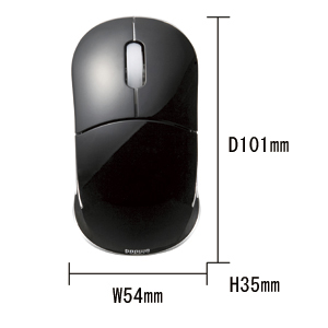 MA-WH112BK / 2.4Gワイヤレスオプティカルマウス(ブラック）