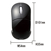 MA-WH112BK 2.4Gワイヤレスオプティカルマウス(ブラック) MA-WH112BK / 2.4Gワイヤレスオプティカルマウス(ブラック)