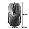 MA-WH114DS ワイヤレス光学式マウス(ダークシルバー) MA-WH114DS / ワイヤレス光学式マウス(ダークシルバー)