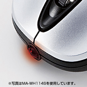 MA-WH114R / ワイヤレス光学式マウス（レッド）