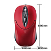 MA-WH114R ワイヤレス光学式マウス(レッド) MA-WH114R / ワイヤレス光学式マウス(レッド)
