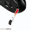 MA-WH121BK ワイヤレス光学式マウス(ブラック) MA-WH121BK / ワイヤレス光学式マウス(ブラック)