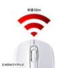 MA-WH126W ワイヤレス光学式マウス(ホワイト) MA-WH126W / ワイヤレス光学式マウス(ホワイト)