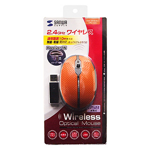 MA-WH24D / 2.4Gワイヤレスマウス（オレンジ）