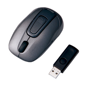 MA-WH67DS / USB充電式ワイヤレスマウス(ダークシルバー)