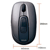 MA-WH67DS USB充電式ワイヤレスマウス(ダークシルバー) MA-WH67DS / USB充電式ワイヤレスマウス(ダークシルバー)