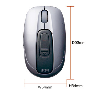 MA-WH67S / USB充電式ワイヤレスマウス（シルバー）