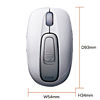 MA-WH67W USB充電式ワイヤレスマウス(ホワイト) MA-WH67W / USB充電式ワイヤレスマウス(ホワイト)