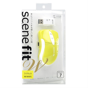 MA-WHSFG ワイヤレス光学式マウス scene fit(グリーン) MA-WHSFG / ワイヤレス光学式マウス scene fit(グリーン)