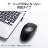 MA-WIR151BK 静音ワイヤレス抗菌・防水マウス MA-WIR151BK / 静音ワイヤレス抗菌・防水マウス