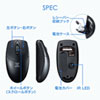 MA-WIR151BK 静音ワイヤレス抗菌・防水マウス MA-WIR151BK / 静音ワイヤレス抗菌・防水マウス