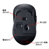 MA-WIR152BL 静音ワイヤレスIR LEDマウス(ブルー) MA-WIR152BL / 静音ワイヤレスIR LEDマウス(ブルー)