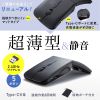 MA-WIS3117BK / 静音ワイヤレス IR LEDマウス（3ボタン・薄型）