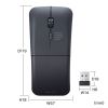 MA-WIS3117BK / 静音ワイヤレス IR LEDマウス（3ボタン・薄型）