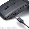 MA-WIS5117BK / 静音ワイヤレス IR LEDマウス（5ボタン・薄型）