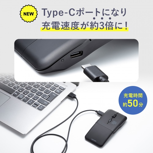 MA-WIS5117BK / 静音ワイヤレス IR LEDマウス（5ボタン・薄型）