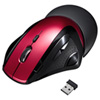 MA-WLS70R ワイヤレスエルゴレーザーマウス(レッド) MA-WLS70R / ワイヤレスエルゴレーザーマウス(レッド)