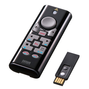 MA-WPR10BK / 2.4G&BT4.0プレゼンテーションマウス(ブラック)