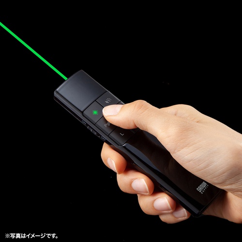MA-WPR17BK / 2WAYプレゼンター（グリーンレーザー・マウス操作対応・タイマー機能付き）