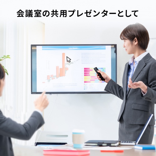 MA-WPR17BK / 2WAYプレゼンター（グリーンレーザー・マウス操作対応・タイマー機能付き）