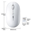 MA-WR187W 静音ワイヤレスマウス(ホワイト) MA-WR187W / 静音ワイヤレスマウス(ホワイト)