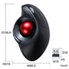 MA-WTB178BK ワイヤレスエルゴトラックボール MA-WTB178BK / ワイヤレスエルゴトラックボール