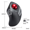 MA-WTB182BK ワイヤレストラックボール(静音・5ボタン・人差し指/中指操作タイプ) MA-WTB182BK / ワイヤレストラックボール(静音・5ボタン・人差し指/中指操作タイプ)