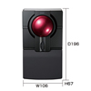 MA-WTB40BK ワイヤレス光学式トラックボール(ブラック) MA-WTB40BK / ワイヤレス光学式トラックボール(ブラック)