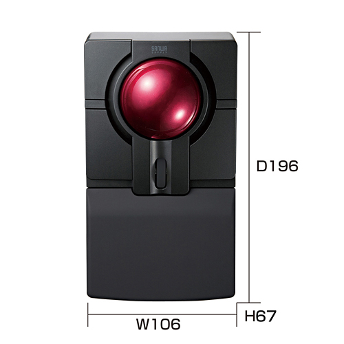 MA-WTB40BK / ワイヤレス光学式トラックボール（ブラック）