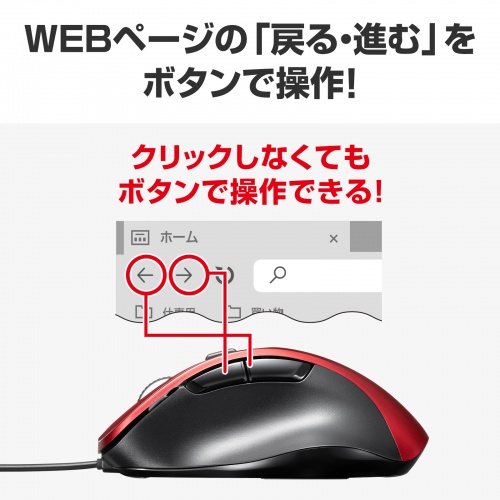 WEBページの「戻る・進む」をボタンで操作