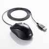 MA-YBSK315BK 抗菌・静音有線ブルーLEDマウス(ブラック) MA-YBSK315BK / 抗菌・静音有線ブルーLEDマウス(ブラック)