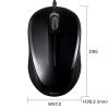 MA-YBSK315BK 抗菌・静音有線ブルーLEDマウス(ブラック) MA-YBSK315BK / 抗菌・静音有線ブルーLEDマウス(ブラック)