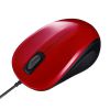 MA-YBSK315R 抗菌・静音有線ブルーLEDマウス(レッド) MA-YBSK315R / 抗菌・静音有線ブルーLEDマウス(レッド)