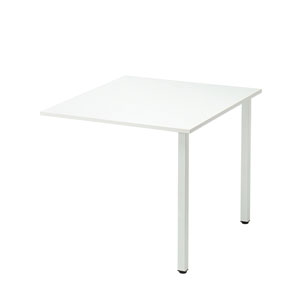 MDE-8090PLW / フリースタイルデスク(ホワイト・増結用・幅800×奥行き900×高さ720mm)