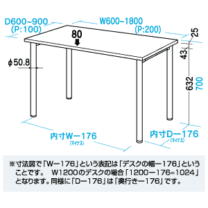 ME-10070N / MEデスク（W1000×D700mm）