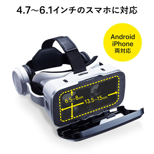 MED-VRG6 / Bluetoothコントローラー内蔵VRゴーグル（ヘッドホン付き）