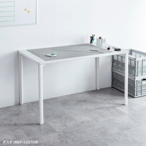 MEF-10060W80 / eテーブル（ホワイト）W1000×D600×H800【受注生産品】