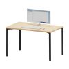 MEF-12070BKLM / eテーブル（薄い木目＋ブラック）W1200×D700×H700【受注生産品】