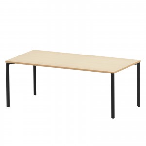 MEF-18090BKLM / eテーブル（薄い木目＋ブラック）W1800×D900×H700【受注生産品】