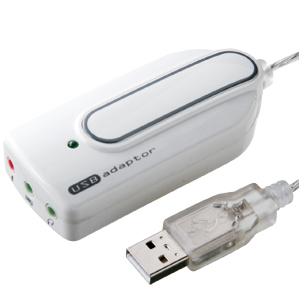MM-ADUSBW / USBオーディオ変換アダプタ（ホワイト）