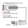 MM-ADUSB USBオーディオ変換アダプタ(シルバー) MM-ADUSB / USBオーディオ変換アダプタ(シルバー)