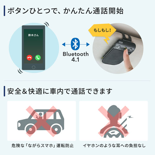 MM-BTCAR2 / Bluetoothハンズフリーカーキット