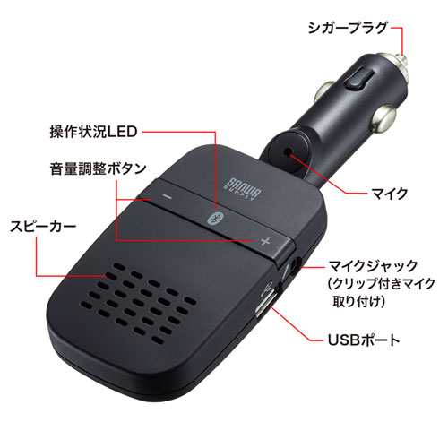 MM-BTCAR4 / Bluetoothハンズフリーカーキット