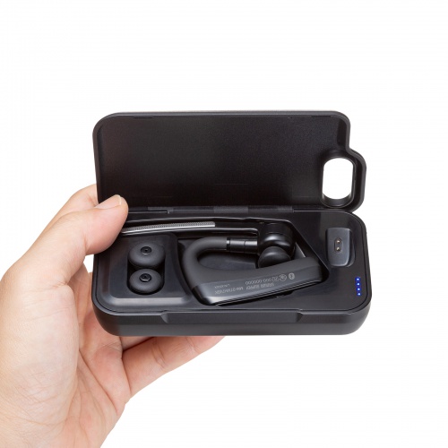 MM-BTMH74BK / Bluetoothヘッドセット（充電ケース付き・デュアルマイクノイズキャンセル搭載）