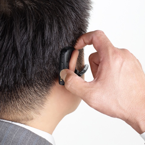 MM-BTMH74BK / Bluetoothヘッドセット（充電ケース付き・デュアルマイクノイズキャンセル搭載）