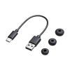 MM-BTMH74BK / Bluetoothヘッドセット（充電ケース付き・デュアルマイクノイズキャンセル搭載）